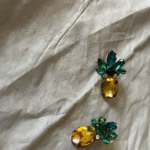 Pineapple Rhinestone Earrings